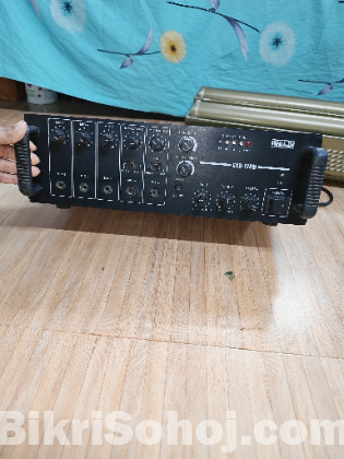 Amplifier with 2 speaker box